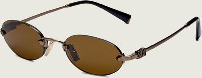 Okulary przeciwsłoneczne damskie MIU MIU ze sklepu: Gomez Fashion Store w kategorii: Okulary przeciwsłoneczne damskie - zdjęcie 874714-BD9-10338_IU252W000012073