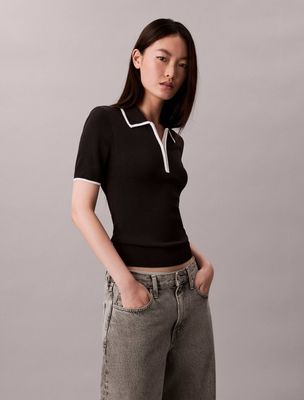 Bluzka damska na wiosnę casual Calvin Klein Jeans ze sklepu: Gomez Fashion Store w kategorii: Bluzki damskie - zdjęcie 874714-BD9-10338_CJ255W000002C64