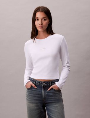 Bluzka damska na wiosnę Calvin Klein Jeans ze sklepu: Gomez Fashion Store w kategorii: Bluzki damskie - zdjęcie 874714-BD9-10338_CJ255W000005C65