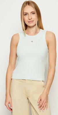 Calvin Klein Jeans - Bluzka damska na lato ze sklepu: Gomez Fashion Store w kategorii: Bluzki damskie - zdjęcie 874714-BD9-10338_CJ255W000013Y11