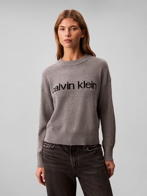 Calvin Klein Jeans - Sweter damski na zimę ze sklepu: Gomez Fashion Store w kategorii: Swetry damskie - zdjęcie 874714-BD9-10338_CJ255W000016880