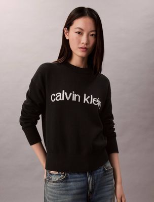 Sweter damski Calvin Klein Jeans ze sklepu: Gomez Fashion Store w kategorii: Swetry damskie - zdjęcie 874714-BD9-10338_CJ255W000016C64