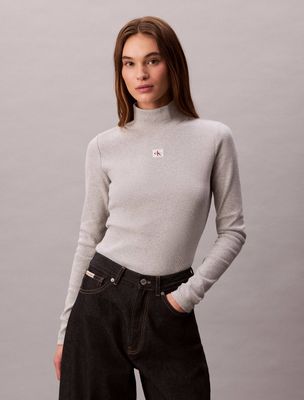 Calvin Klein Jeans - Bluzka damska na wiosnę ze sklepu: Gomez Fashion Store w kategorii: Bluzki damskie - zdjęcie 874714-BD9-10338_CJ255W000021Y04