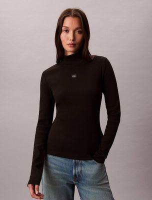 Bluzka damska casual Calvin Klein Jeans ze sklepu: Gomez Fashion Store w kategorii: Bluzki damskie - zdjęcie 874714-BD9-10338_CJ255W000021C64