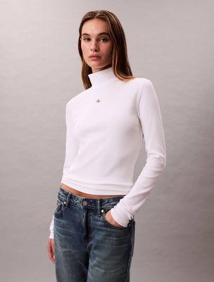Calvin Klein Jeans - Bluzka damska na wiosnę ze sklepu: Gomez Fashion Store w kategorii: Bluzki damskie - zdjęcie 874714-BD9-10338_CJ255W000021C65