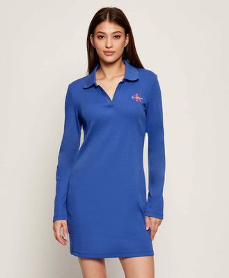 Sukienka dopasowana Calvin Klein Jeans ze sklepu: Gomez Fashion Store w kategorii: Sukienki - zdjęcie 874714-BD9-10338_CJ255W000025Y21