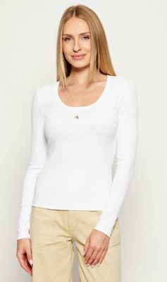 Bluzka damska na wiosnę Calvin Klein Jeans ze sklepu: Gomez Fashion Store w kategorii: Bluzki damskie - zdjęcie 874714-BD9-10338_CJ255W000027C65