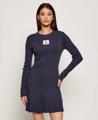 Calvin Klein Jeans - Sukienka casual na jesień ze sklepu: Gomez Fashion Store w kategorii: Sukienki - zdjęcie 874714-BD9-10338_CJ255W000030Y23