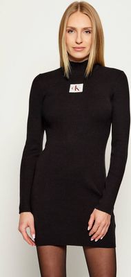 Sukienka dopasowana Calvin Klein Jeans ze sklepu: Gomez Fashion Store w kategorii: Sukienki - zdjęcie 874714-BD9-10338_CJ255W000031C64