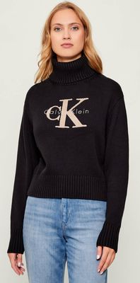 Sweter damski na zimę Calvin Klein Jeans ze sklepu: Gomez Fashion Store w kategorii: Swetry damskie - zdjęcie 874714-BD9-10338_CJ255W000034C64
