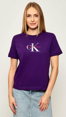 Calvin Klein Jeans - Bluzka damska młodzieżowa ze sklepu: Gomez Fashion Store w kategorii: Bluzki damskie - zdjęcie 874714-BD9-10338_CJ255W000009Y02
