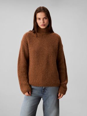 Sweter damski casual Calvin Klein Jeans ze sklepu: Gomez Fashion Store w kategorii: Swetry damskie - zdjęcie 874714-BD9-10338_CJ255W000075654