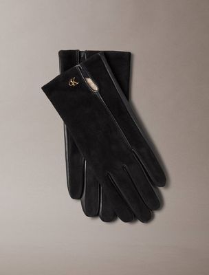 Rękawiczki Calvin Klein ze sklepu: Gomez Fashion Store w kategorii: Rękawiczki damskie - zdjęcie 874714-BD9-10338_CK255W000016544