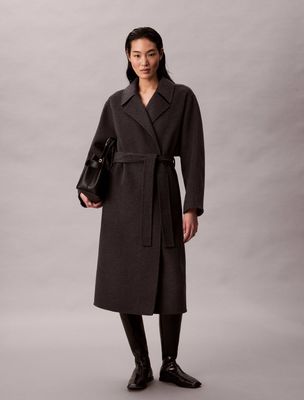 Płaszcz damski Calvin Klein ze sklepu: Gomez Fashion Store w kategorii: Płaszcze damskie - zdjęcie 874714-BD9-10338_CK255W000154E05
