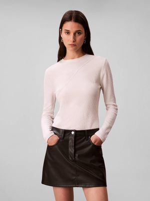 Bluzka damska na wiosnę casual Calvin Klein ze sklepu: Gomez Fashion Store w kategorii: Bluzki damskie - zdjęcie 874714-BD9-10338_CK255W000155C77