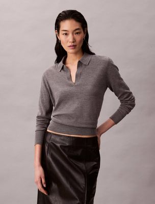 Sweter damski casual Calvin Klein ze sklepu: Gomez Fashion Store w kategorii: Swetry damskie - zdjęcie 874714-BD9-10338_CK255W000163E09