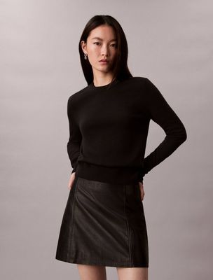 Calvin Klein - Sweter damski zimowy ze sklepu: Gomez Fashion Store w kategorii: Swetry damskie - zdjęcie 874714-BD9-10338_CK255W000164544