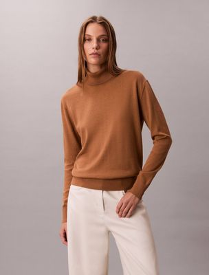 Sweter damski casualowy Calvin Klein ze sklepu: Gomez Fashion Store w kategorii: Swetry damskie - zdjęcie 874714-BD9-10338_CK255W000165E11