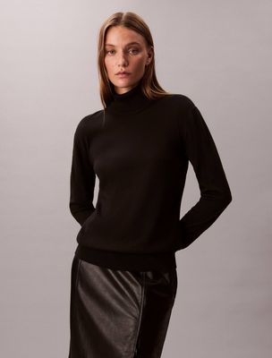 Sweter damski Calvin Klein ze sklepu: Gomez Fashion Store w kategorii: Swetry damskie - zdjęcie 874714-BD9-10338_CK255W000165544