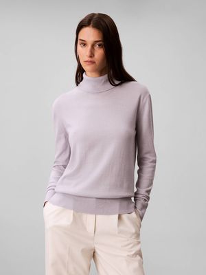 Sweter damski na zimę Calvin Klein ze sklepu: Gomez Fashion Store w kategorii: Swetry damskie - zdjęcie 874714-BD9-10338_CK255W000165E12