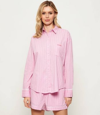 Piżama bez wzorów Calvin Klein Underwear ze sklepu: Gomez Fashion Store w kategorii: Piżamy damskie - zdjęcie 874714-BD9-10338_CU255W000041D84