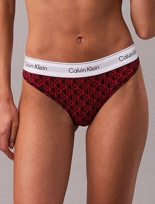 Majtki damskie w nadruki klasyczne Calvin Klein Underwear ze sklepu: Gomez Fashion Store w kategorii: Majtki damskie - zdjęcie 874714-BD9-10338_CU255W000043D75