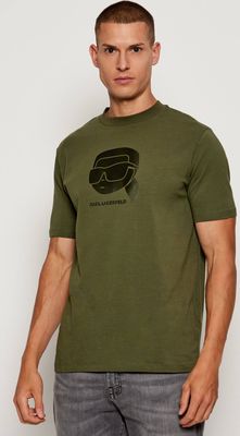 T-shirt męski w stylu młodzieżowym Karl Lagerfeld ze sklepu: Gomez Fashion Store w kategorii: T-shirty męskie - zdjęcie 874714-BD9-10338_KL255M000012C30