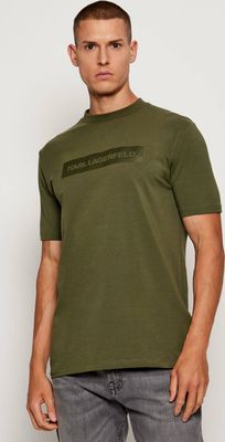 Karl Lagerfeld - T-shirt męski w stylu młodzieżowym ze sklepu: Gomez Fashion Store w kategorii: T-shirty męskie - zdjęcie 874714-BD9-10338_KL255M000014C30