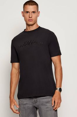Karl Lagerfeld - T-shirt męski casual ze sklepu: Gomez Fashion Store w kategorii: T-shirty męskie - zdjęcie 874714-BD9-10338_KL255M000016990