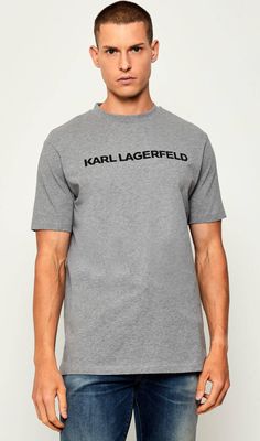 T-shirt męski wiosenny Karl Lagerfeld ze sklepu: Gomez Fashion Store w kategorii: T-shirty męskie - zdjęcie 874714-BD9-10338_KL255M000018941