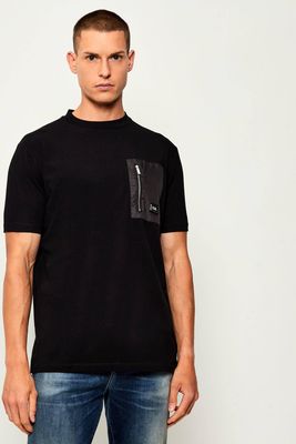 T-shirt męski młodzieżowy Karl Lagerfeld ze sklepu: Gomez Fashion Store w kategorii: T-shirty męskie - zdjęcie 874714-BD9-10338_KL255M000019990