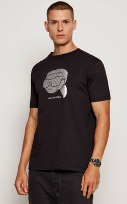 T-shirt męski młodzieżowy Karl Lagerfeld ze sklepu: Gomez Fashion Store w kategorii: T-shirty męskie - zdjęcie 874714-BD9-10338_KL255M000026015