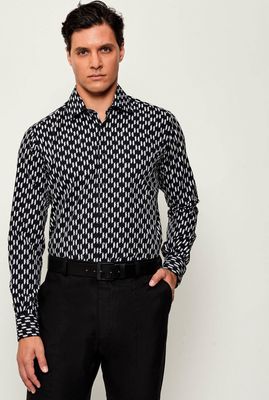 Koszula męska Karl Lagerfeld ze sklepu: Gomez Fashion Store w kategorii: Koszule męskie - zdjęcie 874714-BD9-10338_KL255M000074991