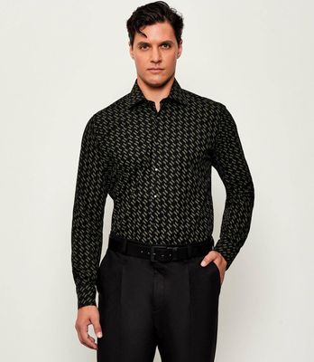 Koszula męska jesienna Karl Lagerfeld ze sklepu: Gomez Fashion Store w kategorii: Koszule męskie - zdjęcie 874714-BD9-10338_KL255M000075995