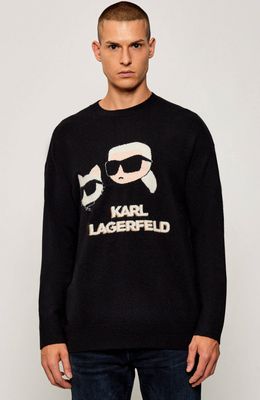 Sweter męski zimowy Karl Lagerfeld ze sklepu: Gomez Fashion Store w kategorii: Swetry męskie - zdjęcie 874714-BD9-10338_KL255M000112990