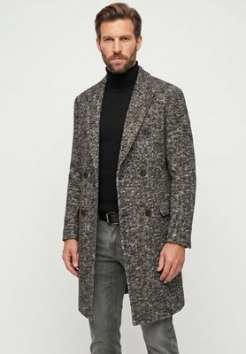 Płaszcz męski elegancki Karl Lagerfeld ze sklepu: Gomez Fashion Store w kategorii: Płaszcze męskie - zdjęcie 874714-BD9-10338_KL255M000118991