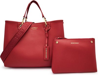 Emporio Armani - Shopper bag na wiosnę ze sklepu: Gomez Fashion Store w kategorii: Torby Shopper bag - zdjęcie 874714-BD9-10338_EA255W000002R73