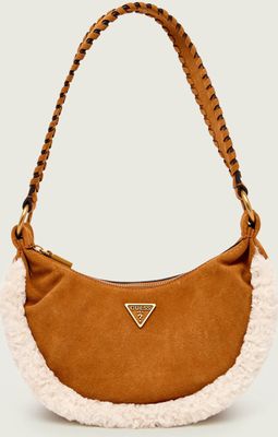 Torebka hobo elegancki Guess ze sklepu: Gomez Fashion Store w kategorii: Torebki hobo - zdjęcie 874714-BD9-10338_GU255W000151031