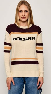 Patrizia Pepe - Sweter damski zimowy ze sklepu: Gomez Fashion Store w kategorii: Swetry damskie - zdjęcie 874714-BD9-10338_PK255W000045654
