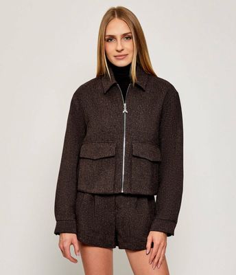 Patrizia Pepe - Kurtka damska na jesień casual ze sklepu: Gomez Fashion Store w kategorii: Kurtki damskie - zdjęcie 874714-BD9-10338_PK255W000080641