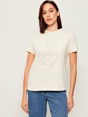 Bluzka damska na wiosnę w stylu młodzieżowym GUESS ACTIVE ze sklepu: Gomez Fashion Store w kategorii: Bluzki damskie - zdjęcie 874714-BD9-10338_GV255W000025T61