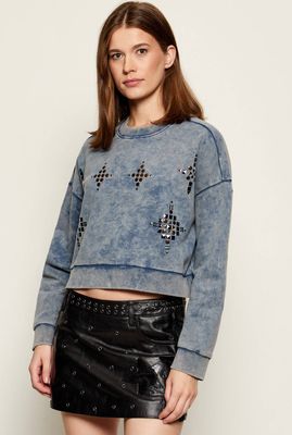 Bluza damska na jesień One Teaspoon ze sklepu: Gomez Fashion Store w kategorii: Bluzy damskie - zdjęcie 874714-BD9-10338_OE255W000006069