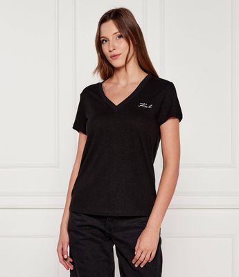 Bluzka damska Karl Lagerfeld ze sklepu: Gomez Fashion Store w kategorii: Bluzki damskie - zdjęcie 874714-BD9-10338_KL254W000053666