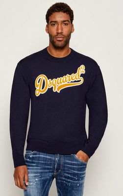 Sweter męski młodzieżowy Dsquared2 ze sklepu: Gomez Fashion Store w kategorii: Swetry męskie - zdjęcie 874714-BD9-10338_DQ254M000042477
