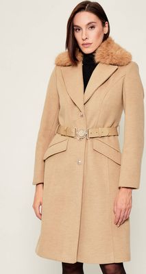 Płaszcz damski jesienny Guess ze sklepu: Gomez Fashion Store w kategorii: Płaszcze damskie - zdjęcie 874714-BD9-10338_GJ255W000026Q16