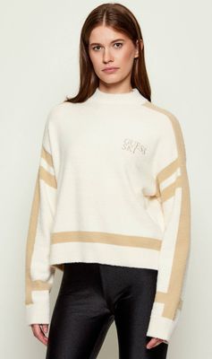 Sweter damski casual Guess ze sklepu: Gomez Fashion Store w kategorii: Swetry damskie - zdjęcie 874714-BD9-10338_GJ255W000070H47