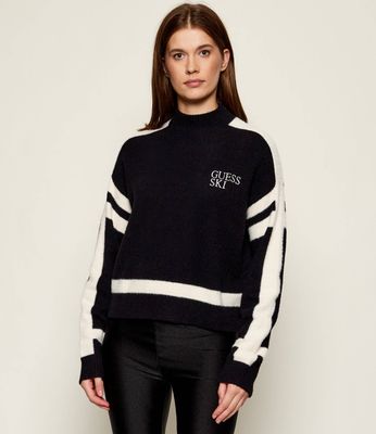 Sweter damski casual Guess ze sklepu: Gomez Fashion Store w kategorii: Swetry damskie - zdjęcie 874714-BD9-10338_GJ255W000070058
