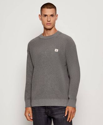 Sweter męski Calvin Klein Jeans ze sklepu: Gomez Fashion Store w kategorii: Swetry męskie - zdjęcie 874714-BD9-10338_CJ255M000024880