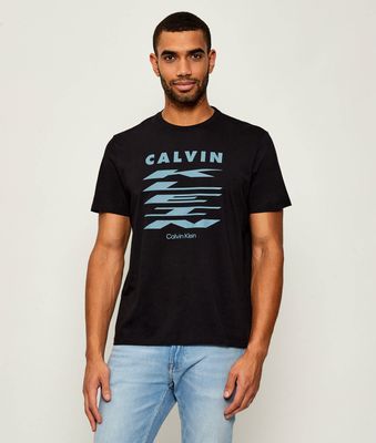 T-shirt męski w stylu młodzieżowym na wiosnę Calvin Klein Jeans ze sklepu: Gomez Fashion Store w kategorii: T-shirty męskie - zdjęcie 874714-BD9-10338_CJ255M000042C64