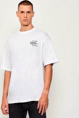 T-shirt męski casual Calvin Klein Jeans ze sklepu: Gomez Fashion Store w kategorii: T-shirty męskie - zdjęcie 874714-BD9-10338_CJ255M000051C65